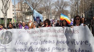 Créée en 1999, la marche mondiale des femmes veut rassembler les femmes autour de différents combats. PHOTO archive E.J.