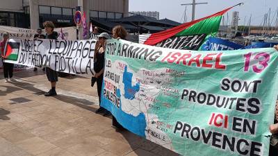 De nombreuses armes servant dans les actes génocidaires commis par Israël en Palestine sont issues de notre région. PHOTO Ad.B.